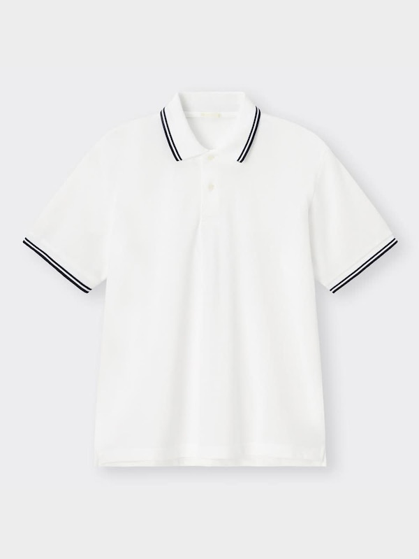 ドライポロシャツ(半袖)(ライン)+E