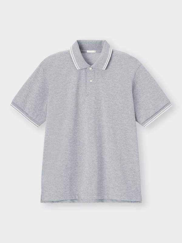 ドライポロシャツ(半袖)(ライン)+E