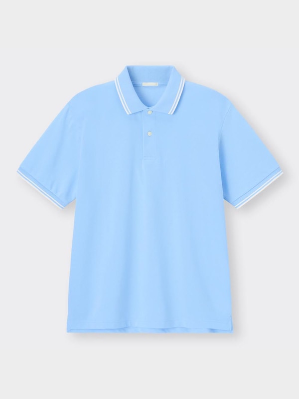 ドライポロシャツ(半袖)(ライン)+E