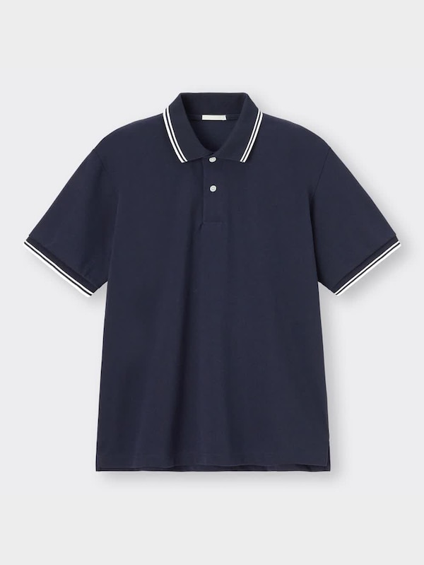 ドライポロシャツ(半袖)(ライン)+E