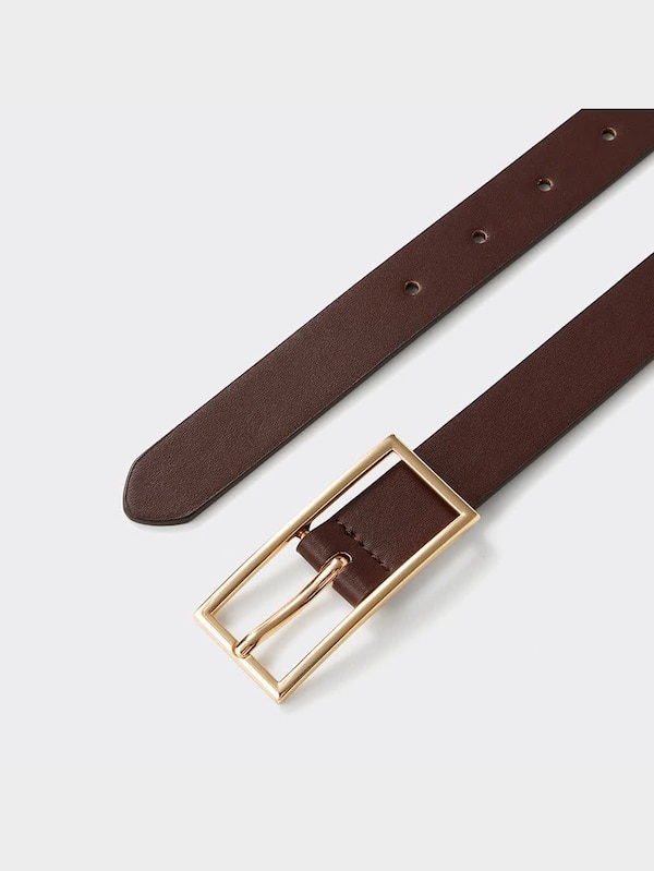 スクエアメタルバックルベルト