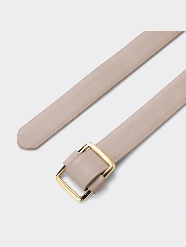 スクエアバックルホールレスベルト