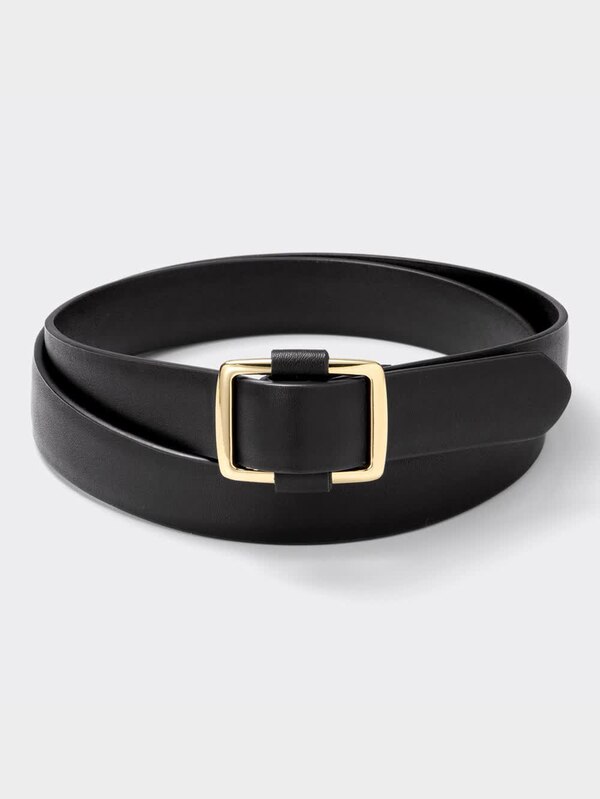 スクエアバックルホールレスベルト