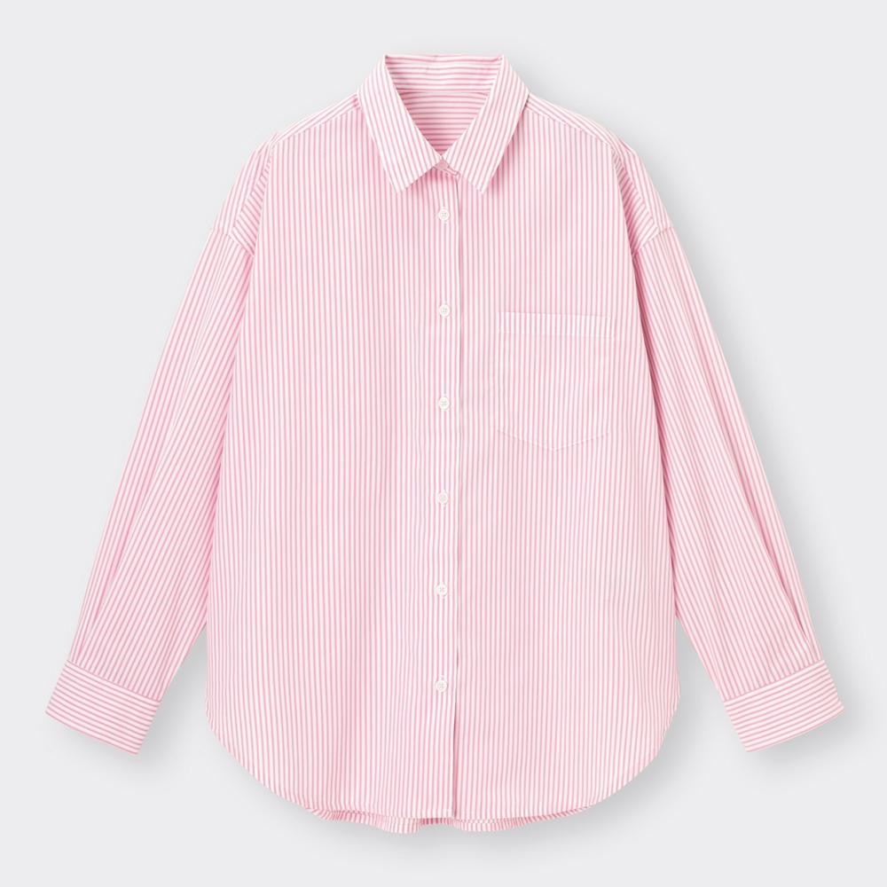 GU公式 | ストライプオーバーサイズシャツ(長袖)(レディース)のレビュー