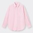 ストライプオーバーサイズシャツ(長袖)-PINK