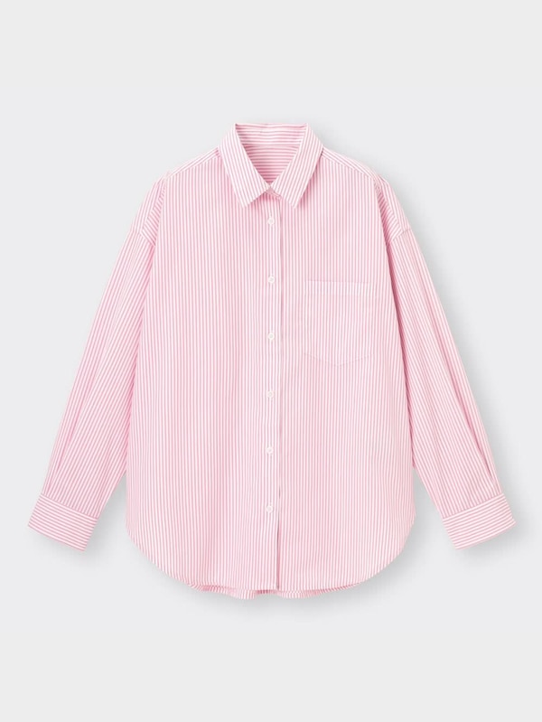 ストライプオーバーサイズシャツ(長袖)