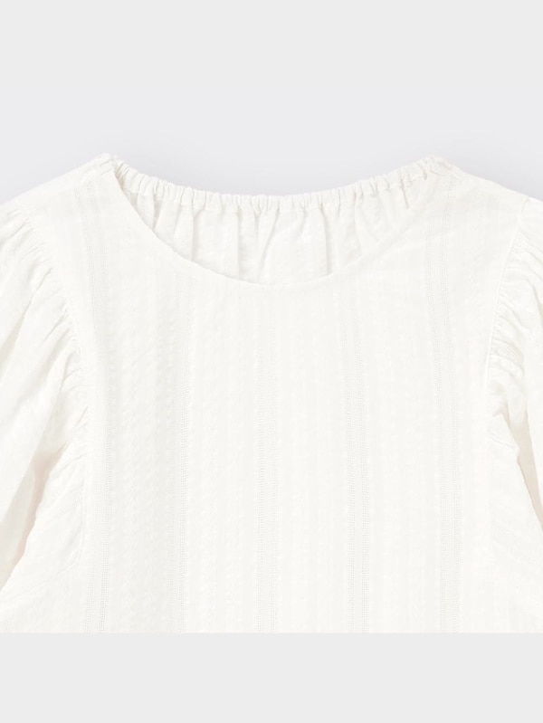 GIRLSボリュームスリーブブラウス(7分袖)