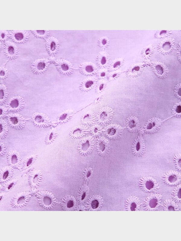 GIRLSコットンレースクロップドシャツ(5分袖)(セットアップ可能)