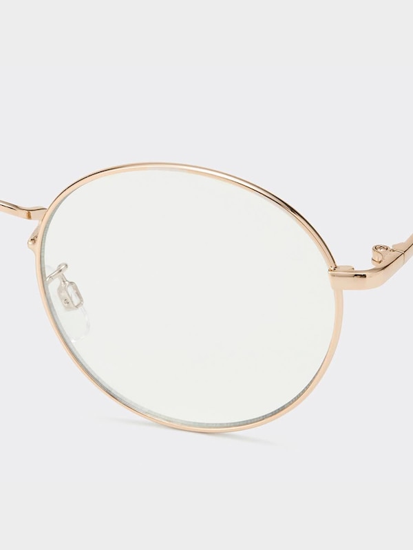 UVカットラウンドメタルグラス