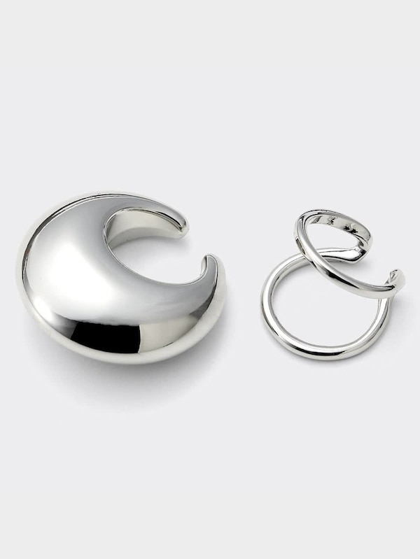 パフモチーフイヤーカフセット4P