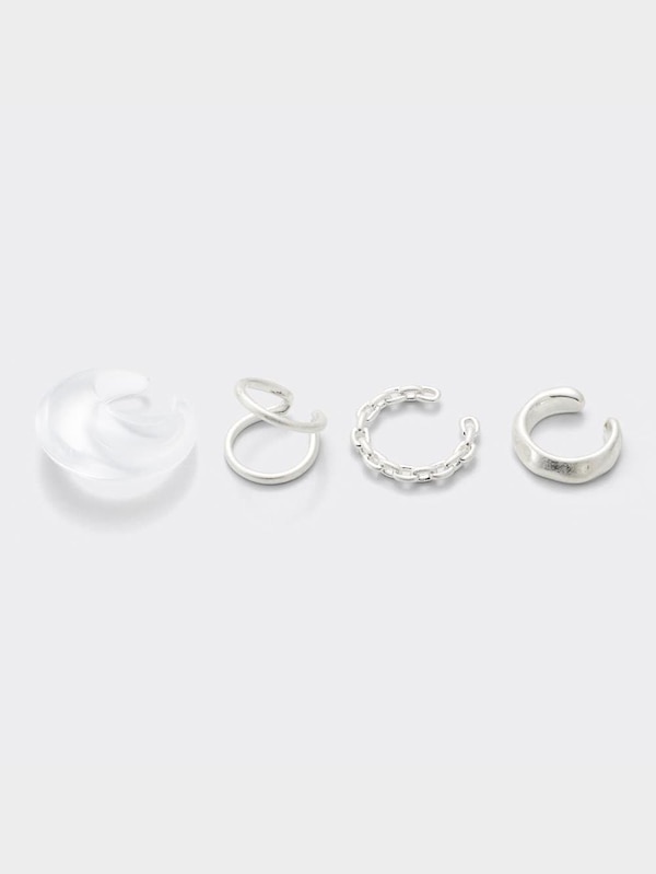 パフモチーフイヤーカフセット4P