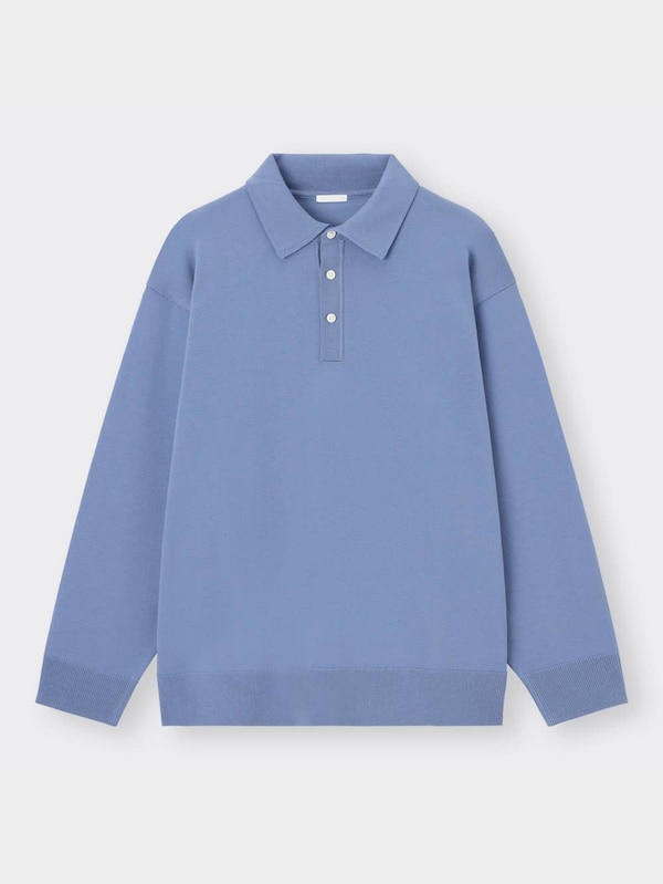 ウォッシャブルニットポロシャツ(長袖)SW+X