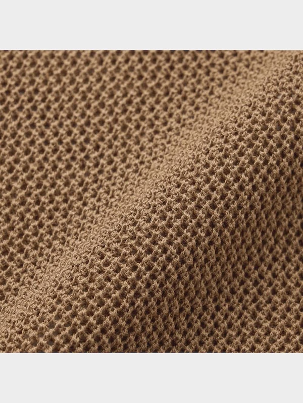 メッシュニットスキッパーポロシャツ(5分袖)