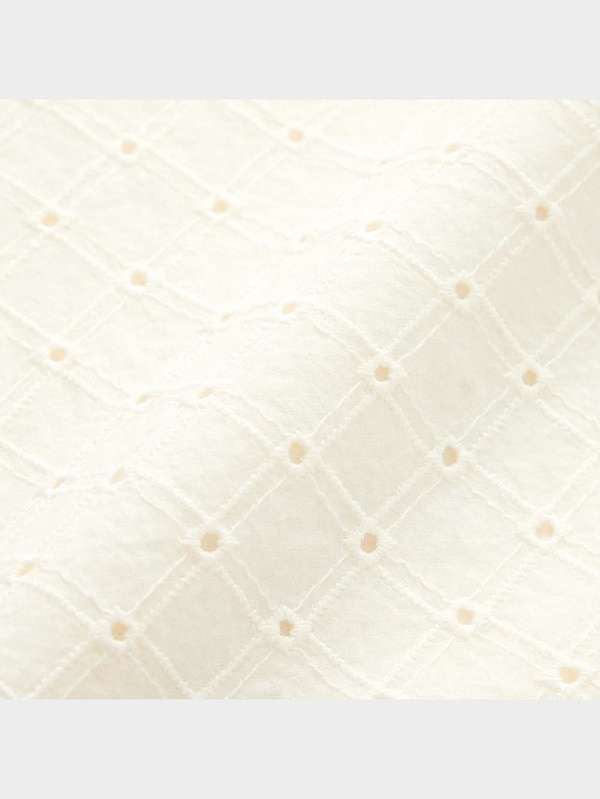 オーバーサイズレースシャツ(5分袖)NT+E