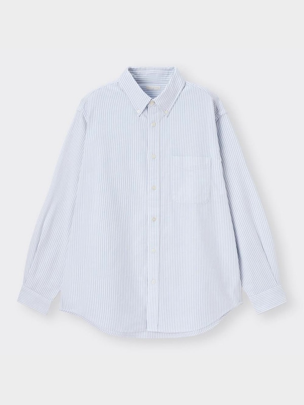オックスフォードシャツ(長袖)(ストライプ)