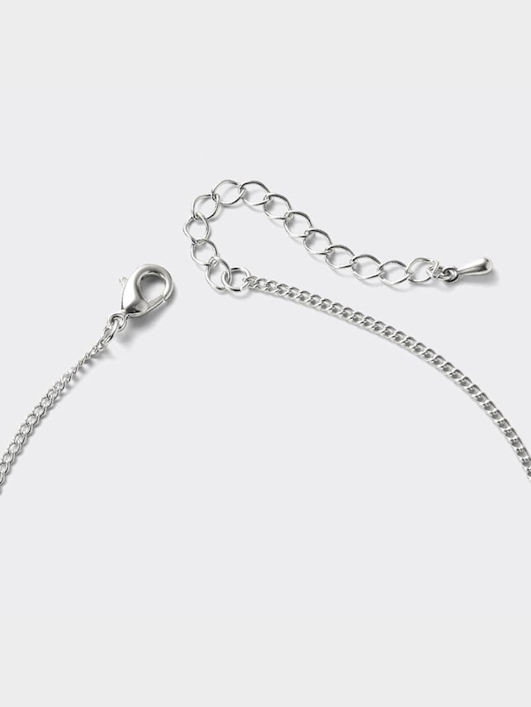 メタルビーズロングネックレス