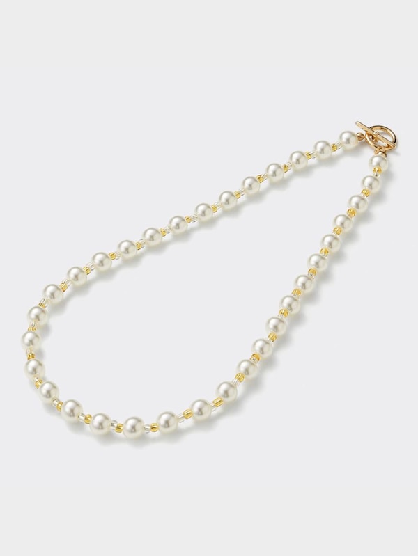 パール&ビーズネックレス