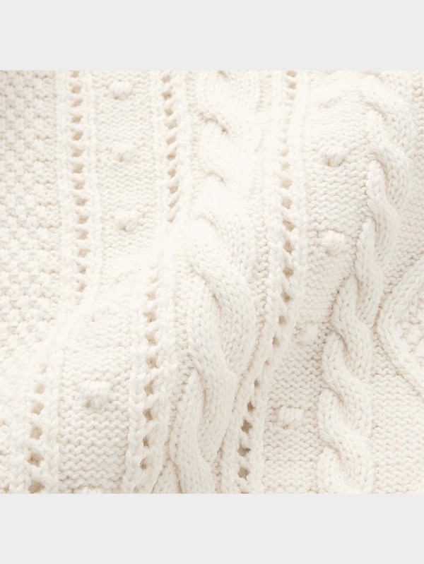 ラインケーブルセーター(長袖)