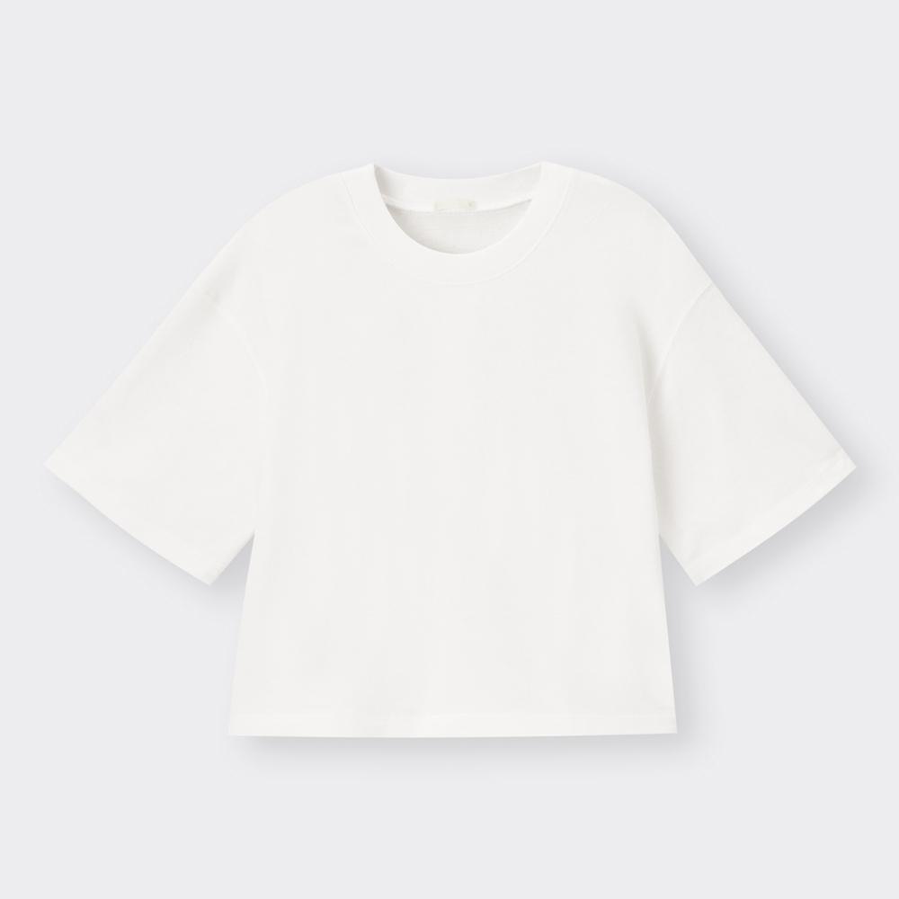 ミニ裏毛ワイドT(5分袖)