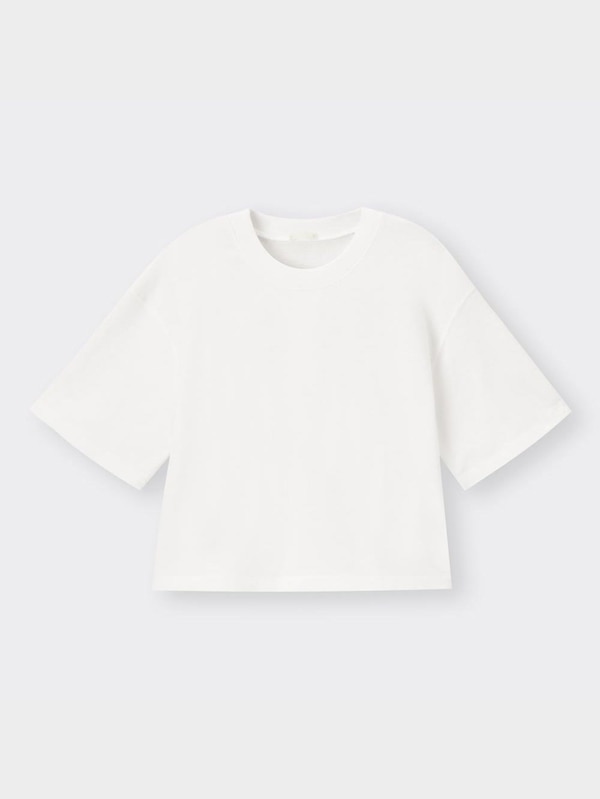 ミニ裏毛ワイドT(5分袖)