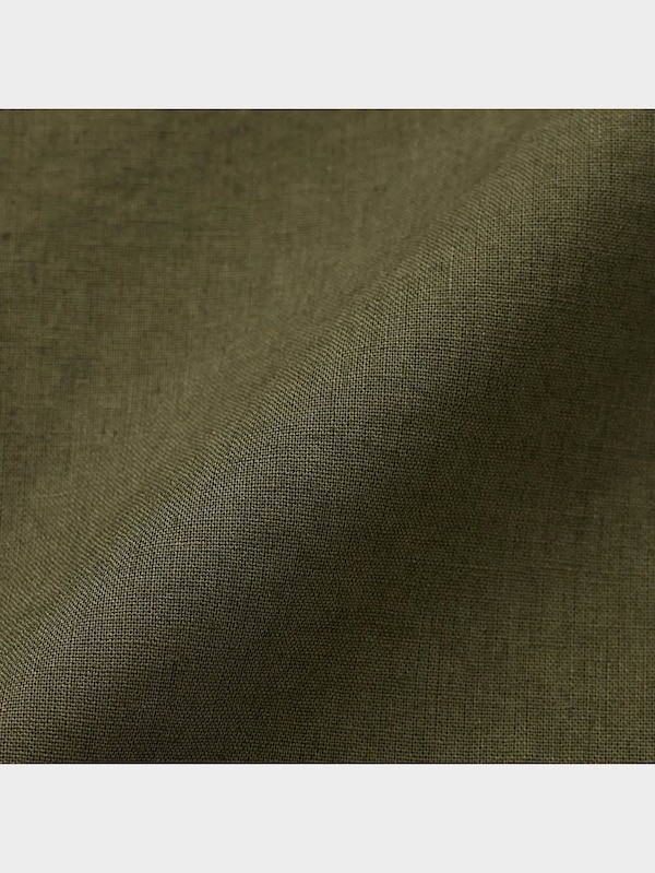 リネンブレンドバンドカラーシャツ(5分袖)OSB+EC