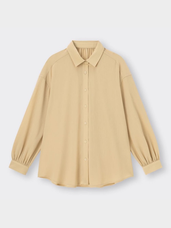 シアーオーバーサイズシャツ(長袖)