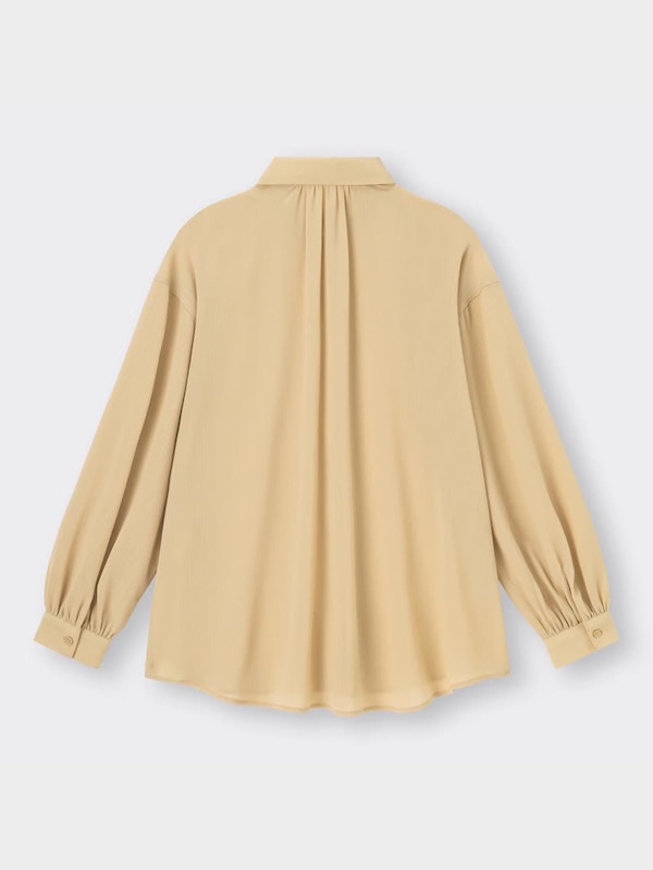 シアーオーバーサイズシャツ(長袖)