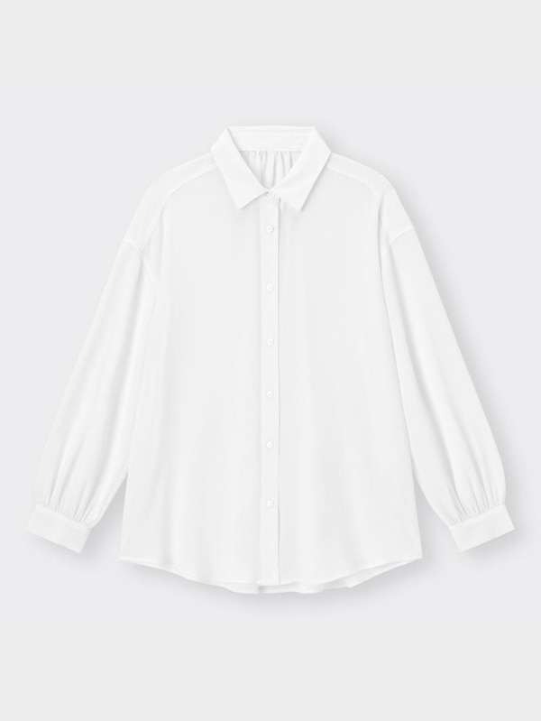 シアーオーバーサイズシャツ(長袖)