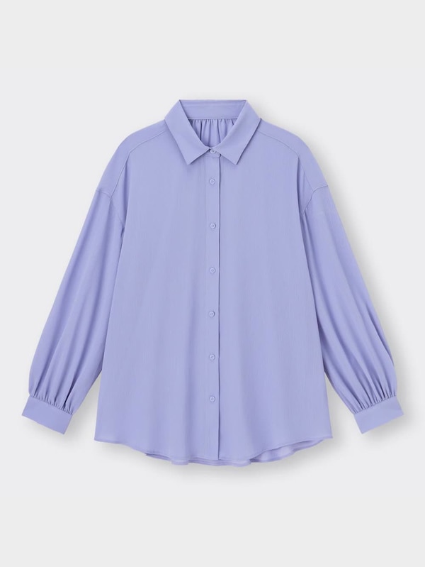 シアーオーバーサイズシャツ(長袖)