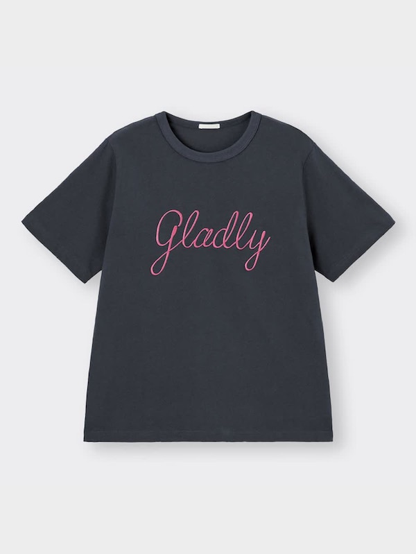 グラフィックT(半袖)(刺繍ロゴ)