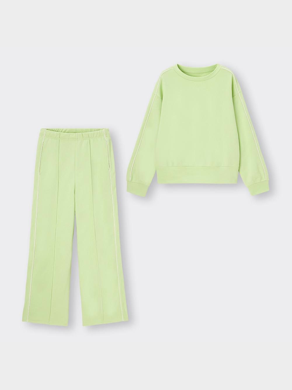 GU公式 | ソフトスウェットセット(長袖&ロングパンツ)(ライン)+E