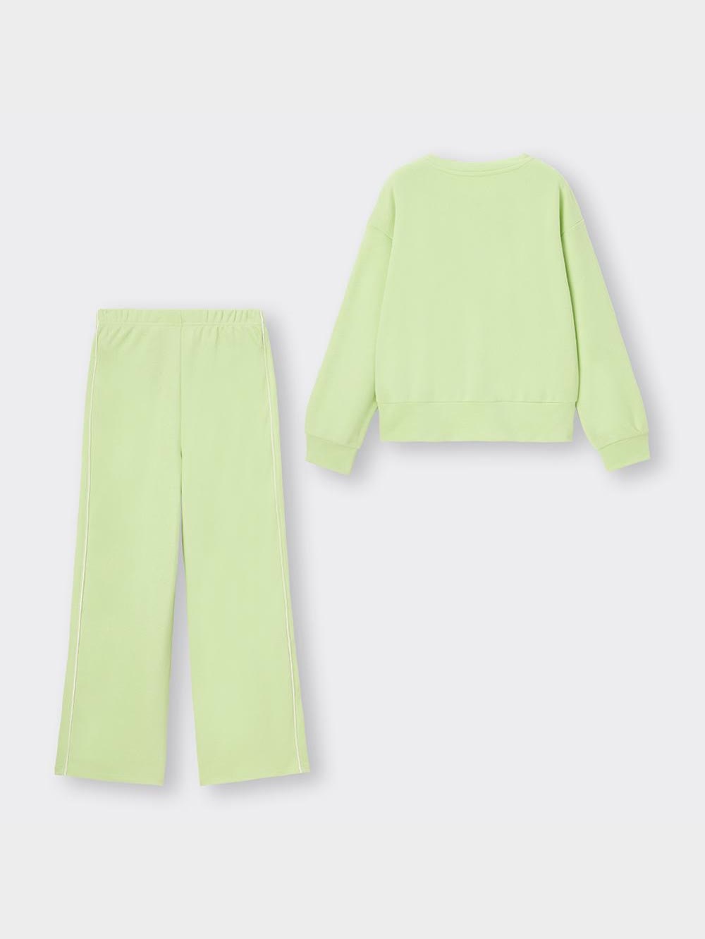 しょーよーせんせーとかむい GU公式 | ソフトスウェットセット(長袖&ロングパンツ)(ライン)+E