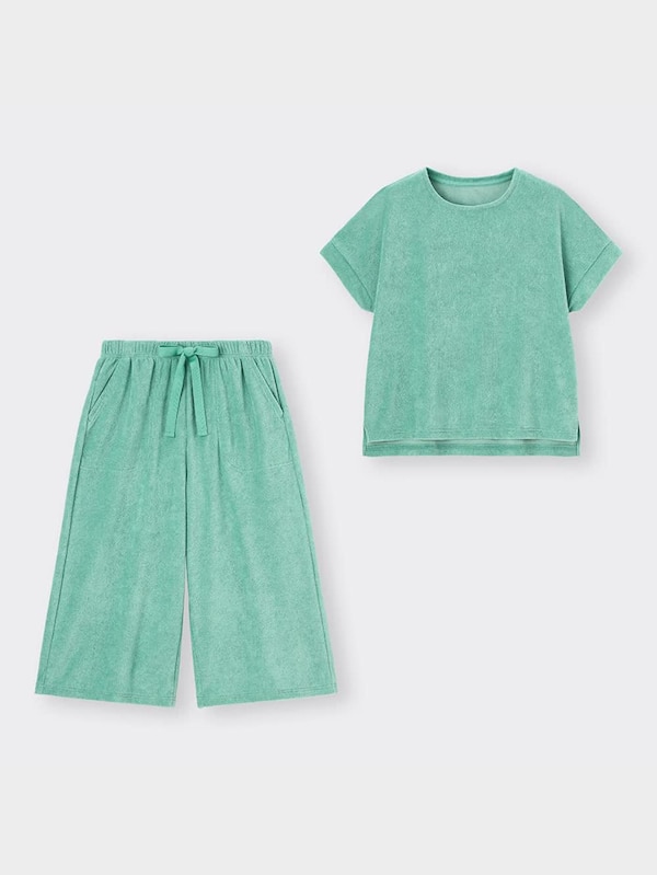 ソフトパイルラウンジセット(半袖&7分丈)