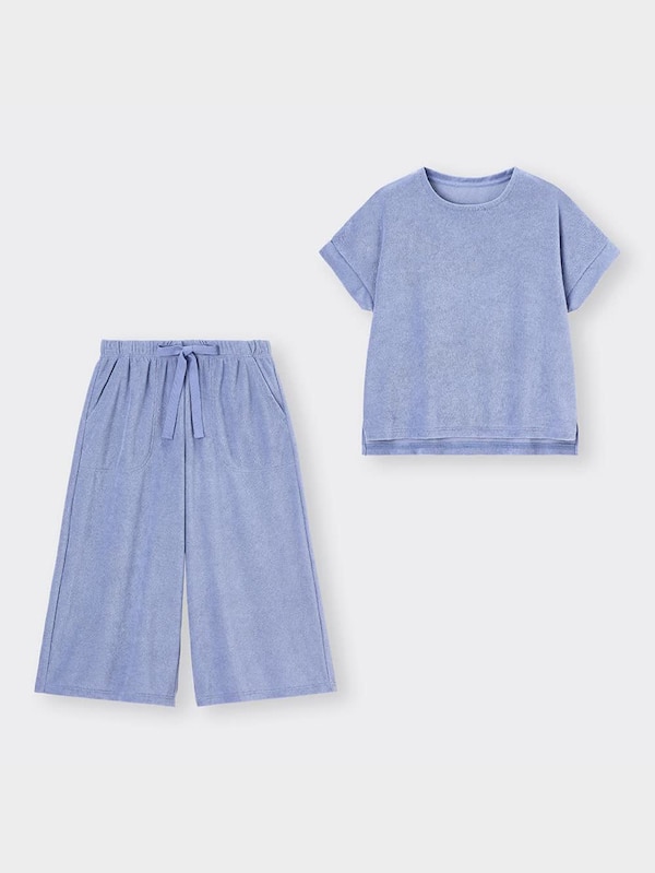 ソフトパイルラウンジセット(半袖&7分丈)