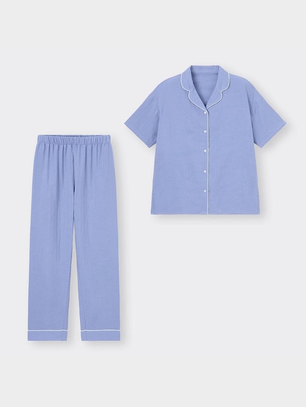 オーガニックコットンパジャマ(半袖&ロングパンツ)