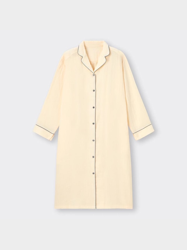 オーガニックコットンパジャマワンピース(長袖)+X