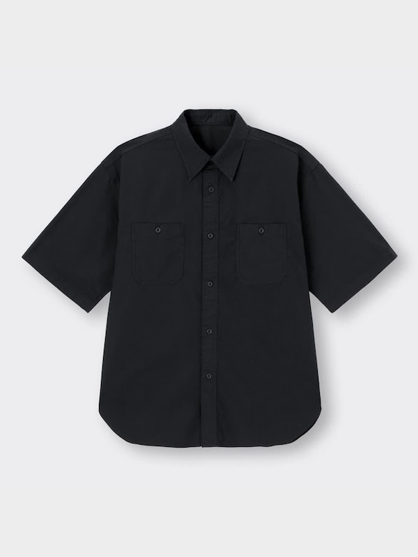 オーバーサイズワークシャツ(5分袖)