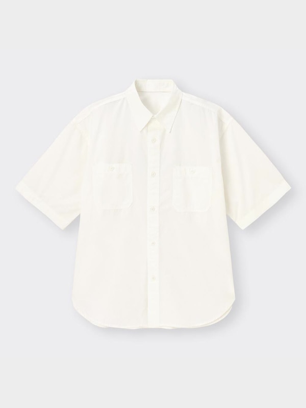 オーバーサイズワークシャツ(5分袖)