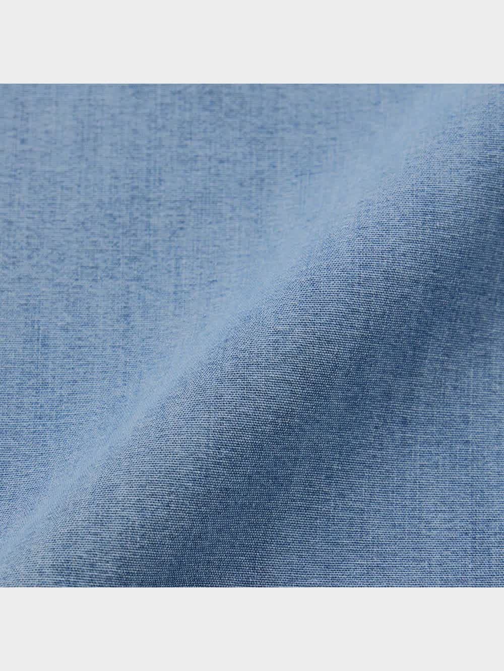 GU公式 | デニムオーバーサイズワークシャツ(5分袖)(セットアップ可能)