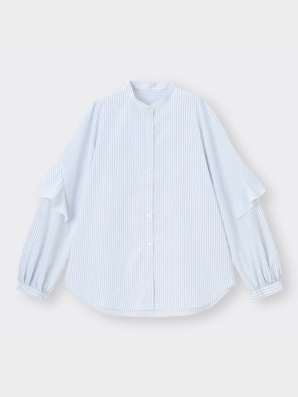 ラッフルスリーブブラウス(長袖)Q