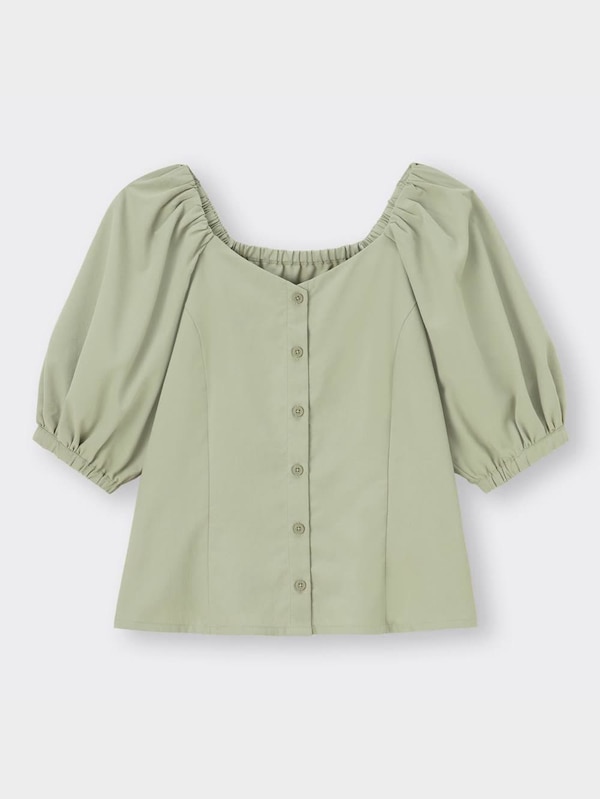 パフスリーブブラウス(5分袖)Q