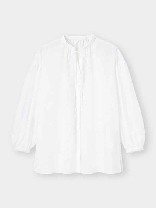 シアーフロントリボンブラウス(長袖)+X