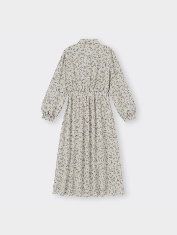 プリントボウタイワンピース(長袖)Z+E