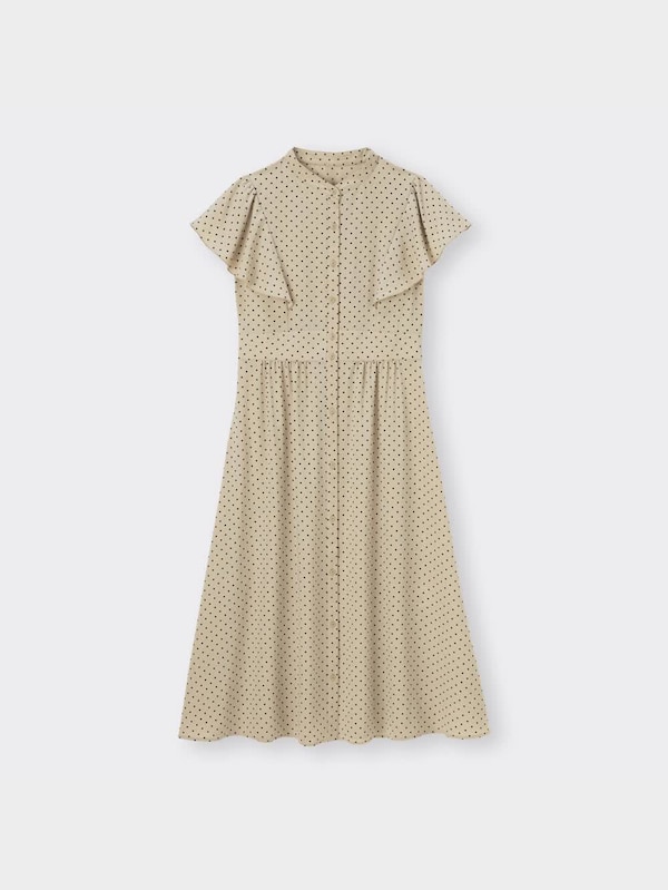 ドットプリントワンピース(半袖)Z