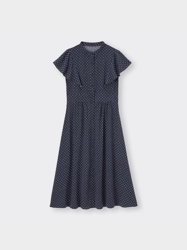 ドットプリントワンピース(半袖)Z