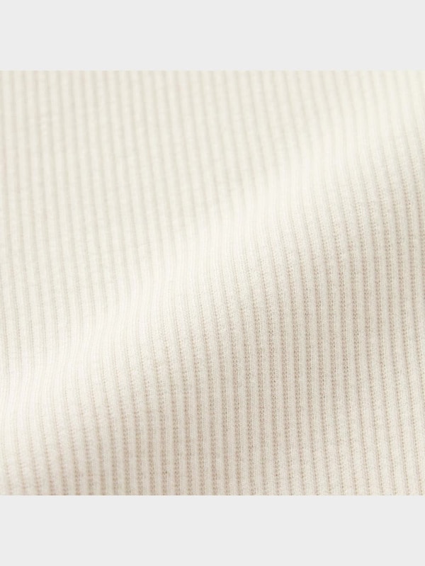 リブクルーネックカーディガン(長袖)Q+E