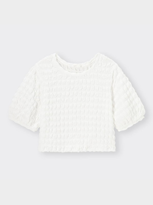 シャーリングT(5分袖)Q