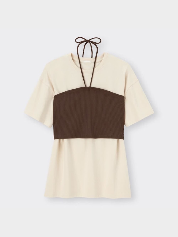 リブビスチェセットT(半袖)Q