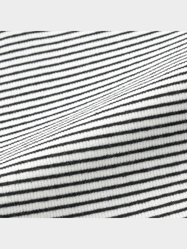 リブミニT(半袖)(ボーダー)Q+X