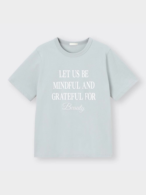 グラフィックT(半袖)(ロゴ刺繍)YT+X